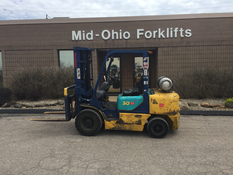 Forklift Parked In Front of Mid-Ohio Material Handling